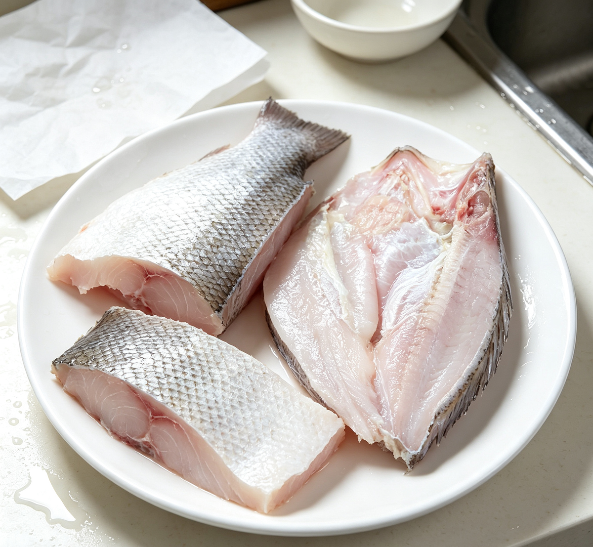 Freshly Sliced Sea Bass Fillets - Premium Quality & Flavor