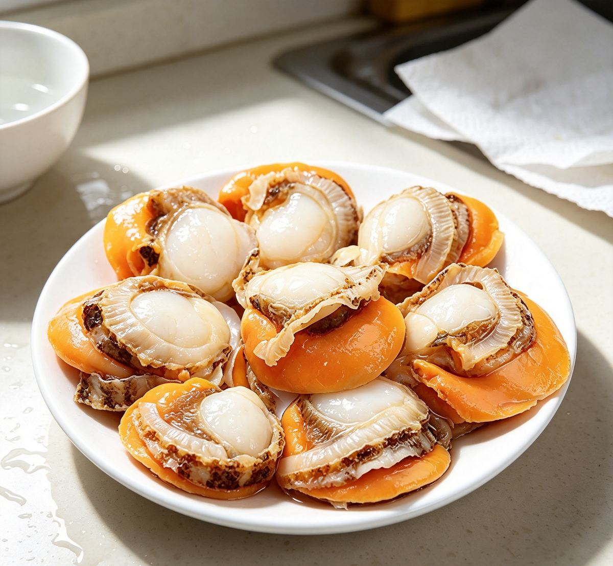 Freshly Steamed Abalone - Luxurious Seafood Delight